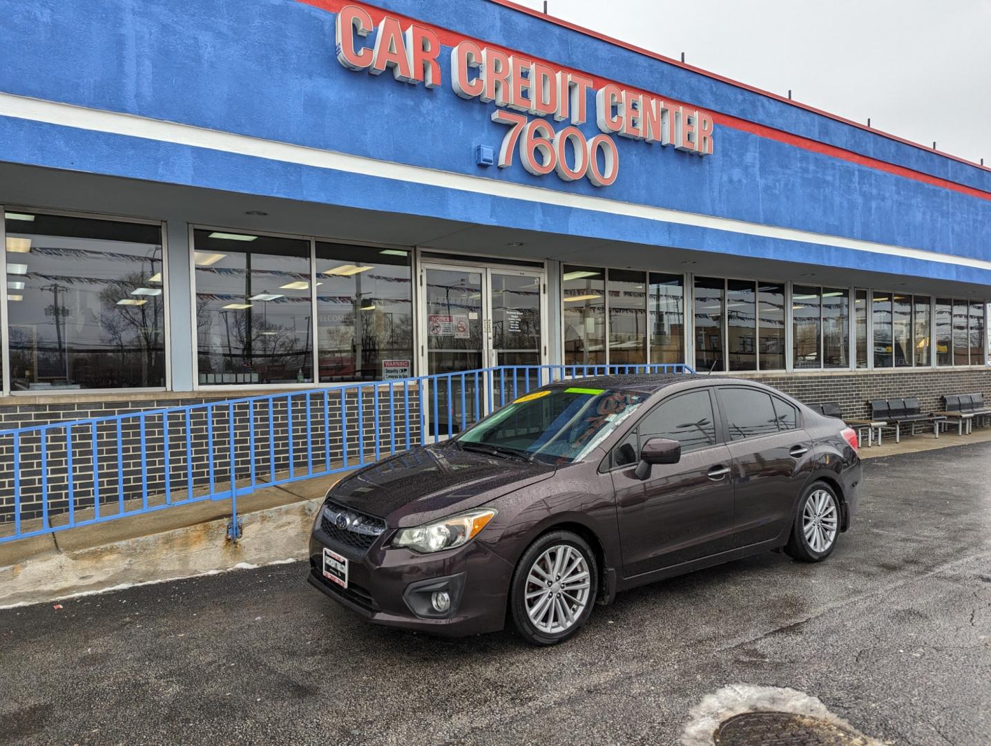 2013 BURGUNDY Subaru Impreza Limited 4-Door+S/R+NAVI (JF1GJAK67DH) with an 2.0L H4 DOHC 16V engine, Continuously Variable Transmission transmission, located at 7600 S Western Ave., Chicago, IL, 60620, (773) 918-3980, 0.000000, 0.000000 - Photo#1